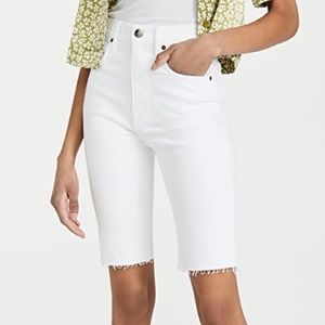 FRAME Le Vintage Bermuda White Shorts 28